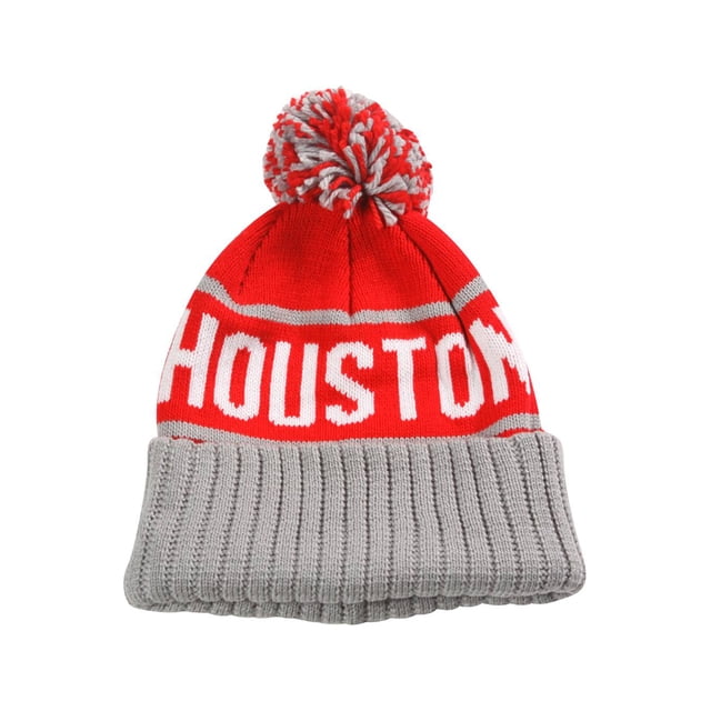 City Caps Bonnet avec Poignets 2 Tons - Houston - Rouge/gris