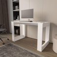 thumbnail image 2 of FM FURNITURE Aurora Writing Computer Desk Engineered Wood White, 2 of 7