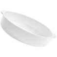 thumbnail image 1 of HLONKBinaural Plate Casserole Cake Baking Pans Round Dish Roasting Board Hotel Ceramic Bakeware, 1 of 1