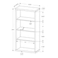 thumbnail image 2 of Monarch Specialties Bookshelf, Bookcase, Etagere, 5 Tier, 48"h, Office, Bedroom, Laminate, White, Contemporary, Modern, 2 of 3