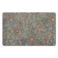 thumbnail image 1 of 20x32 Inch Green Floral Accent Rug - Modern Washable, Non-Slip Carpet for Bedroom, Bathroom, Entryway and Laundry Room - Distressed Small Area Rug, 1 of 5