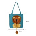 thumbnail image 2 of Lion Pattern Pets Handbags Convenient Canvas Cat Tote Bag Fashion for Pet Lovers, 2 of 5