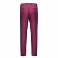 thumbnail image 3 of Yuyuzo Mens Plus Size Business Pants Staight Leg Formal Work Suit Pants Solid Color Mid Waist Trousers, 3 of 3