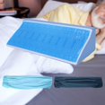 thumbnail image 4 of Oreiller en Coin pour Lit 2 Pcs Housse Lavable Oreiller Incliné pour Lit Oreiller en Triangle en Coin Bleu Petit, 4 of 8