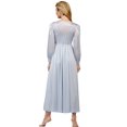 thumbnail image 2 of Velrose Lingerie Shadowline Long Lace Bodice Button Down Robe 71737/71737X, 2 of 4