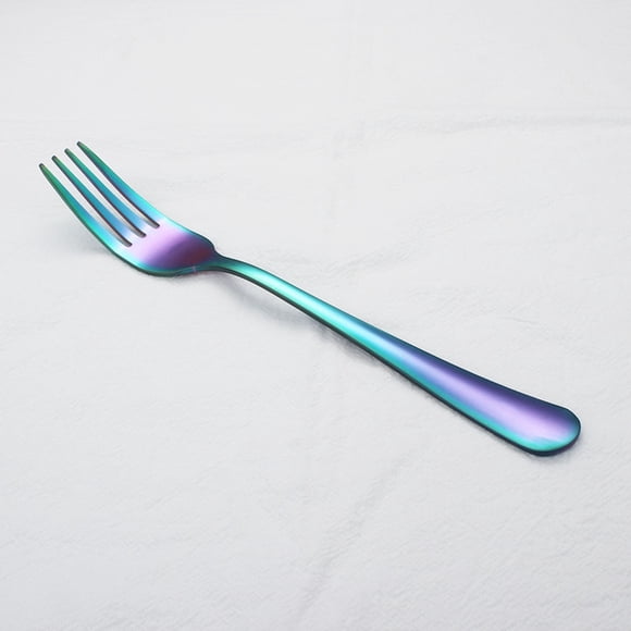 Stainless Steel Colorful Forks Dazzling Dinnerware Accessory with Elegant Durable Flatware Set for Everyday Use and Dishwasher Safe