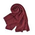 thumbnail image 1 of Youkk Classic And Fashionable Solid Color Scarf For Women Any Occasion R Single Color And Pleated Scarf Winered, 1 of 6