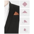 thumbnail image 3 of INSPIRE CHIC Men's Cotton Handkerchiefs Solid Color Pocket Square for Men Chestnut Red One Size, 3 of 4