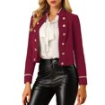 thumbnail image 1 of INSPIRE CHIC Women's 1960 Vintage Steampunk Open Front Button Decor Casual Jacket, 1 of 6