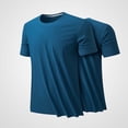 thumbnail image 4 of Birdeem Shirts for Men Mens Summer Solid Color Casual Loose Short Sleeved Round Neck T-Shirt, 4 of 10