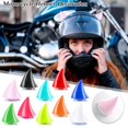 thumbnail image 3 of 1x Motorcycle Helmet Cool Devil Ox Horn Decor Suction Cup Accessory Q4 A5I6, 3 of 8
