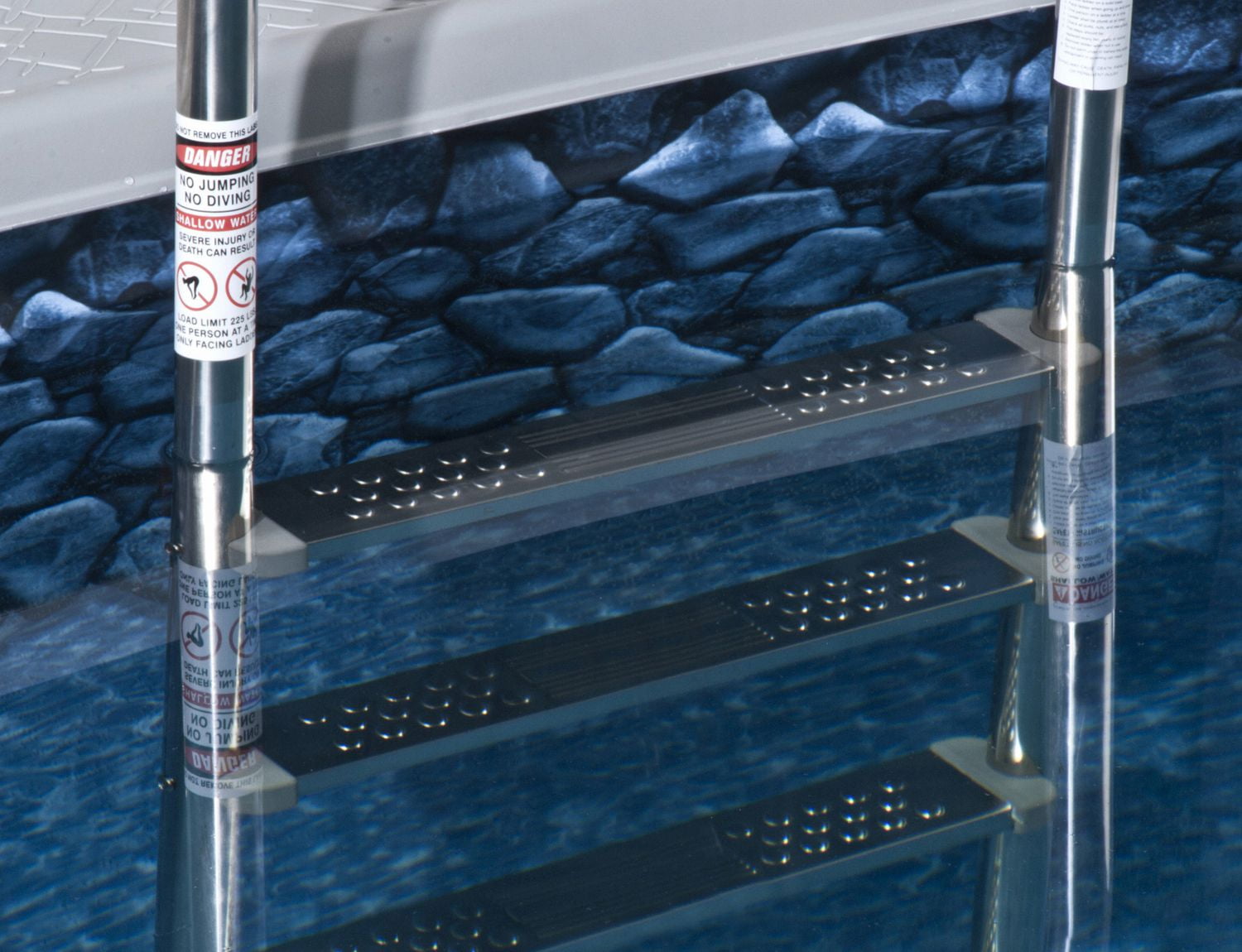 Blue Wave Échelle en acier inoxydable de qualité supérieure pour piscine hors terre