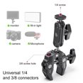 thumbnail image 3 of Aofa R094 Super Clamp Multifunctional Adjustable 360 Degrees Rotation Non-slip Stable 1/4 3/8 Screw Hole with Double Ball Head Mount Camera Monitor LED Light Mic Camera Super Clamp for Outdoor Sports, 3 of 8