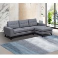 thumbnail image 3 of Topline Home Furnishings 2-piece Sectional with Right Side Chaise Chenille, 3 of 3