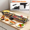 thumbnail image 4 of Costway 35" Extra Large Electric Teppanyaki Grill with Adjustable Temperature Thermostats and Drip Tray, 4 of 10