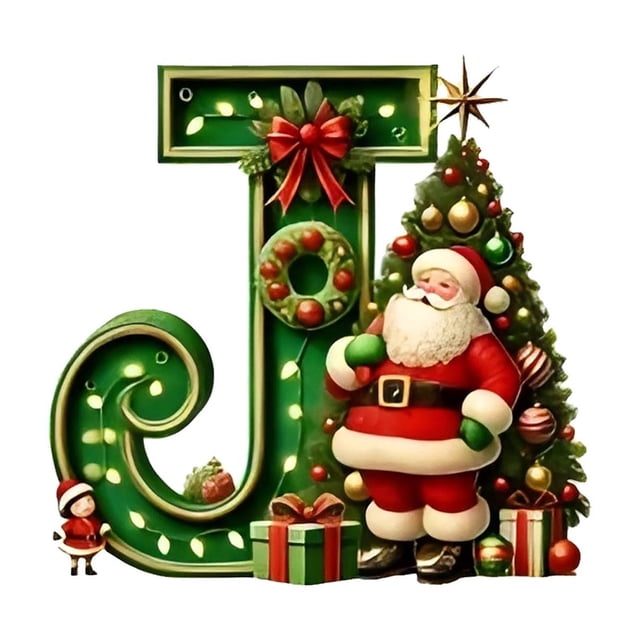 LSLJS 26 Letters Christmas Tree Decoration Pendant Christmas Tree Ornaments Personalized DIY Christmas Ornaments Christmas Decorations Xmas Tree Hanging Decor Christmas Ornaments