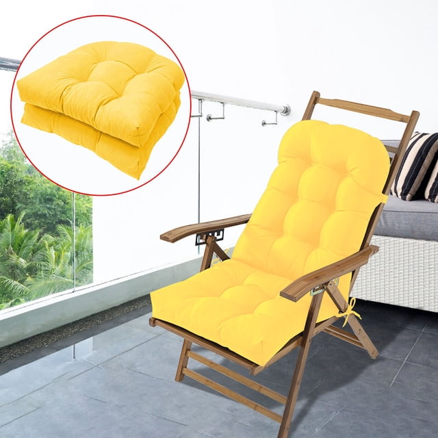Birdeem Outdoor Cushion Set of 2, Water-Resistant Patio Bench Pads for Rattan Chair & Garden Sofa, Weatherproof Quick-Dry Fabric