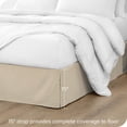 thumbnail image 2 of Bare Home Jupe de Lit Double Brossage - Premium 1800 Collection - Retombée de 15 Pouces - California Très Grand, Sable, 2 of 4