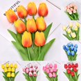 thumbnail image 4 of New Practical Flowers Tulip Bouquet Fake Lifelike Long-lasting Beautiful, 4 of 12