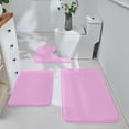 thumbnail image 4 of YYSDCY Deals of The Day Clearance! Bathroom Floor Mat Set, Strong Absorbent Coral Velvet Mat, Non-Slip Toilet Mat, Soft and Absorbent Bathroom ThreePCS Rug Set for Household Use, 4 of 4