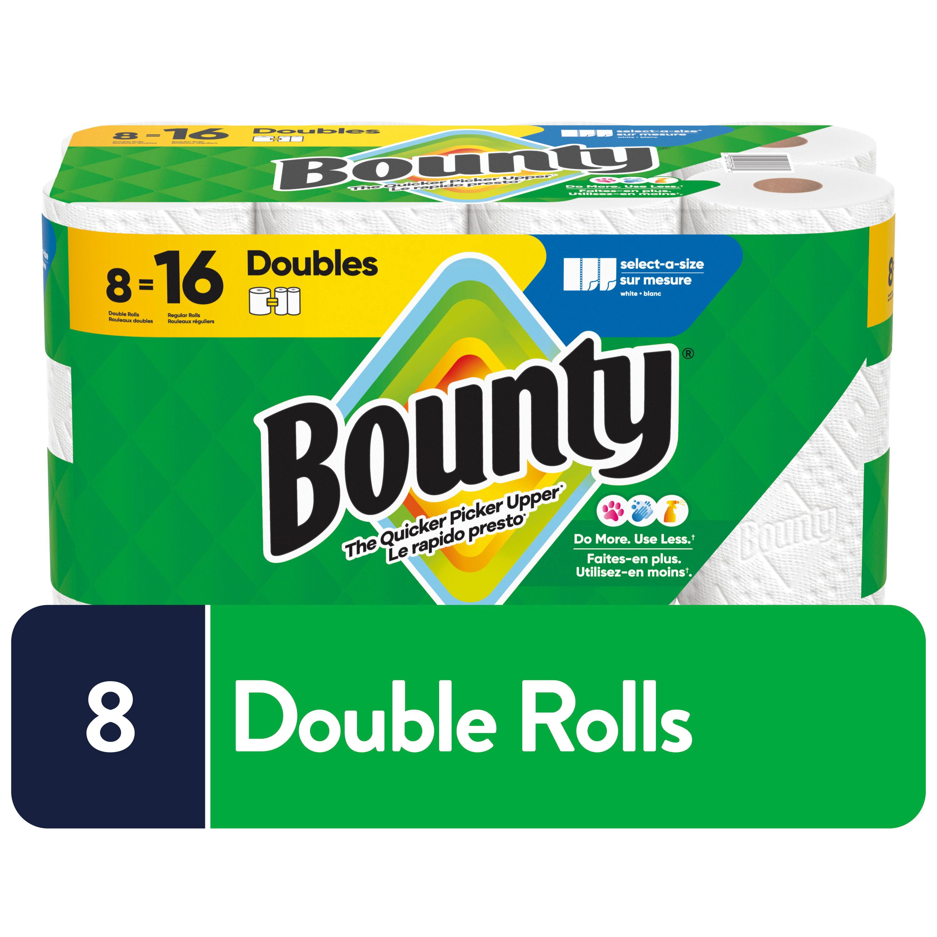 Bounty Paper Towel 8 Rolls (16 Regular Rolls Equivalent)