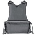 thumbnail image 4 of Graflsoa Adjustable Polyester Life Jacket with Detachable Pads, Multiple Pockets, and Durable Stitching for Outdoor Activities - Grey, 4 of 6