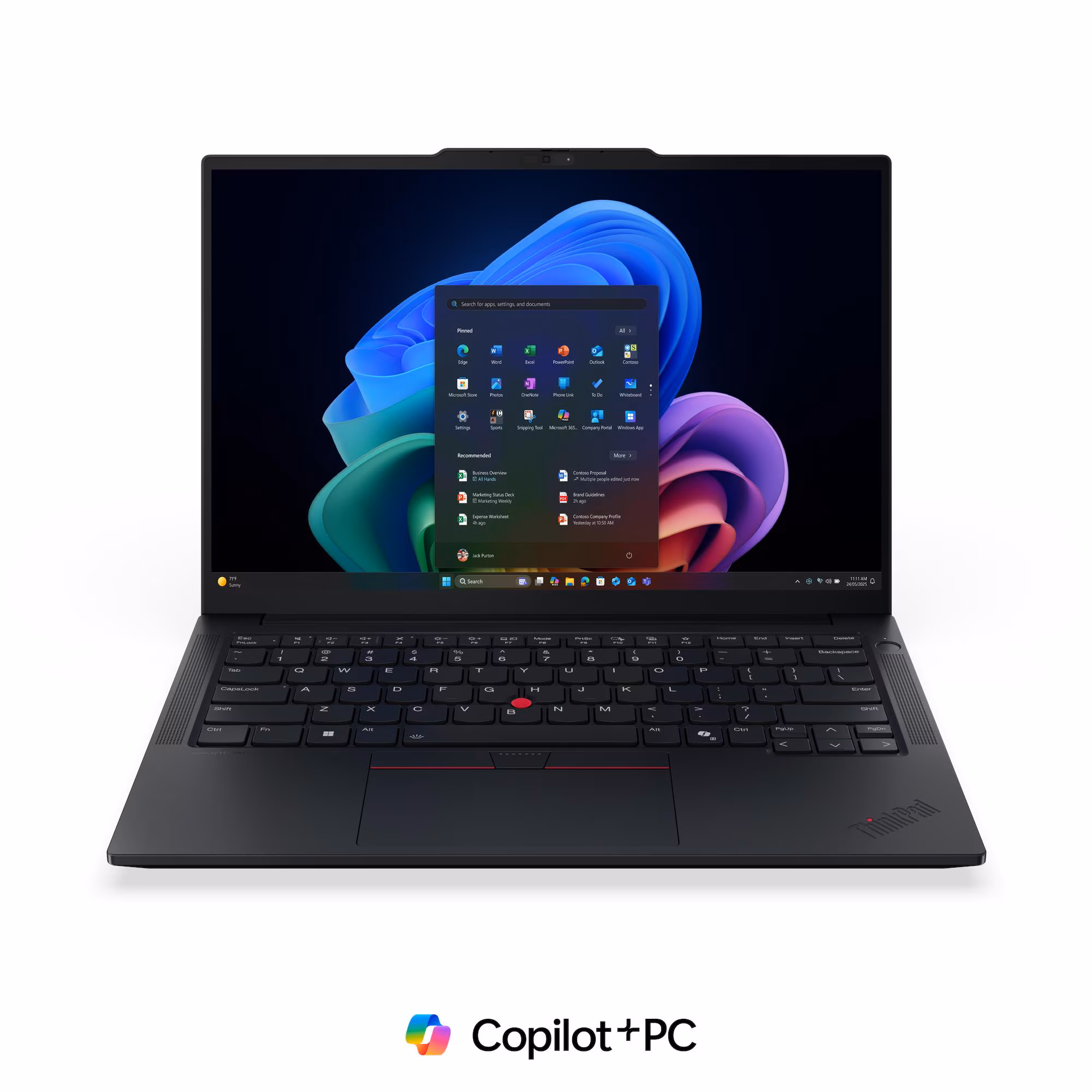 thumbnail image 1 of Lenovo ThinkPad E14 Gen 7 14" FHD+ Touch Copilot+ PC, Intel Core Ultra 7 258V, 32GB LPDDR5x, 1TB SSD, Intel Arc Graphics 140V, Thunderbolt 4, RJ-45, Windows 11 Pro, 1 of 9