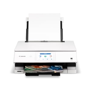 Canon PIXMA TS8820 Imprimante sans fil, Meilleur pour l'impression photo à domicile, Copier et Scanner, Blanc