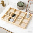 thumbnail image 4 of Todaioua Wooden Sorting Tray Storage Divider Box Grid Display Organizer Showcase Tabletop Drawer for Home Craft Office Kitchen Organization Jewelry Makeup Utility Knife Display Holder, 4 of 7