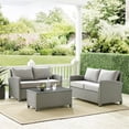 thumbnail image 2 of Crosley Bradenton 3 Piece Patio Sofa Set in Gray, 2 of 11