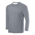 thumbnail image 1 of LOVZFMLL Men's Shirts, Solid Essential Crew Neck T-Shirts, Casual Everyday Versatile for Layering, Relaxed Fit Fall Clothes, 1 of 2