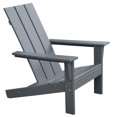 thumbnail image 4 of JP Outdoor Modern Adirondack Chair, Outdoor Oversize Plastic Fire Pit Chair,Gray, 4 of 11