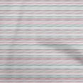 thumbnail image 1 of oneOone Georgette Viscose Tissu Rouge à Rayures Matériel de Couture Tissu Imprimé au Mètre 42 Pouces de Large, 1 of 4