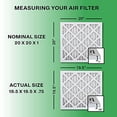thumbnail image 2 of FilterBuy 20x20x1 Air Filter MERV 8, Pleated HVAC AC Furnace Filters (4-Pack, Silver), 2 of 3