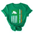 thumbnail image 3 of T-shirts de la Saint-Patrick pour Femmes, T-shirt Imprimé avec Col Rond et Manches Courtes, 3 of 3