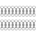 thumbnail image 4 of Swive Solid Rings High Strength Stainless Steel Fishing Swivel Rolling Snap Lure Connectors Tackle Accessories, 4 of 5