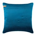 thumbnail image 3 of Pillow Case Custom, Blue Shams, Textured Pintucks Pillow Sham, 24x24 inch (60x60 cm) Pillow Shams, Square Silk Pillow Sham, Modern Pillow Shams, Solid Color Pattern - Royal Blue Crest, 3 of 3