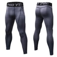 thumbnail image 2 of Mens Four Seasons Simple Exercise Tight Fitness Running Stretch Basketball Base Training Compression Pants Fitness Pants Pants, 2 of 5