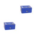 thumbnail image 4 of ZheElen Lightweight Portable Metal Money Box - Cash Safe And Organized Easy To Money Box With Double Layer blue 2Set, 4 of 6