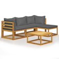thumbnail image 1 of vidaXL 5 Piece Garden Lounge Set with Cushions Solid Acacia Wood, 1 of 5