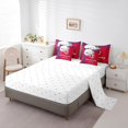 thumbnail image 3 of YST American Football City 7-Piece Comforter Set with Sheets, Red Blue, Queen Size, Football Player Helmet Design, Polyester, Comforter & Duvet Type, 7 Count, 3 of 5