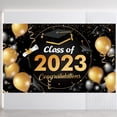 thumbnail image 4 of EXtraLarge Congrats Grad Banner 180x110 Cm | Graduation Party Decorations Black And Gold | Graduation Banner | Graduation Decorations Class Of | Red Graduatio, 4 of 8