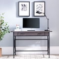 thumbnail image 4 of Bowery Hill Contemporary Writing and Computer Desk in Black, 4 of 8