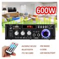 thumbnail image 3 of 600W Bluetooth Amplifier 2CH HIFI Stereo Power AMP USB FM Radio Car Home Theater ,Easy to Operate, 3 of 6