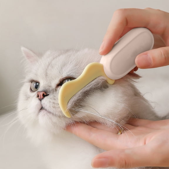 Dpityserensio Portable Foldable Pet Comb For Cats And Dogs Foldable Stainless Steel Teeth Small Facial Comb