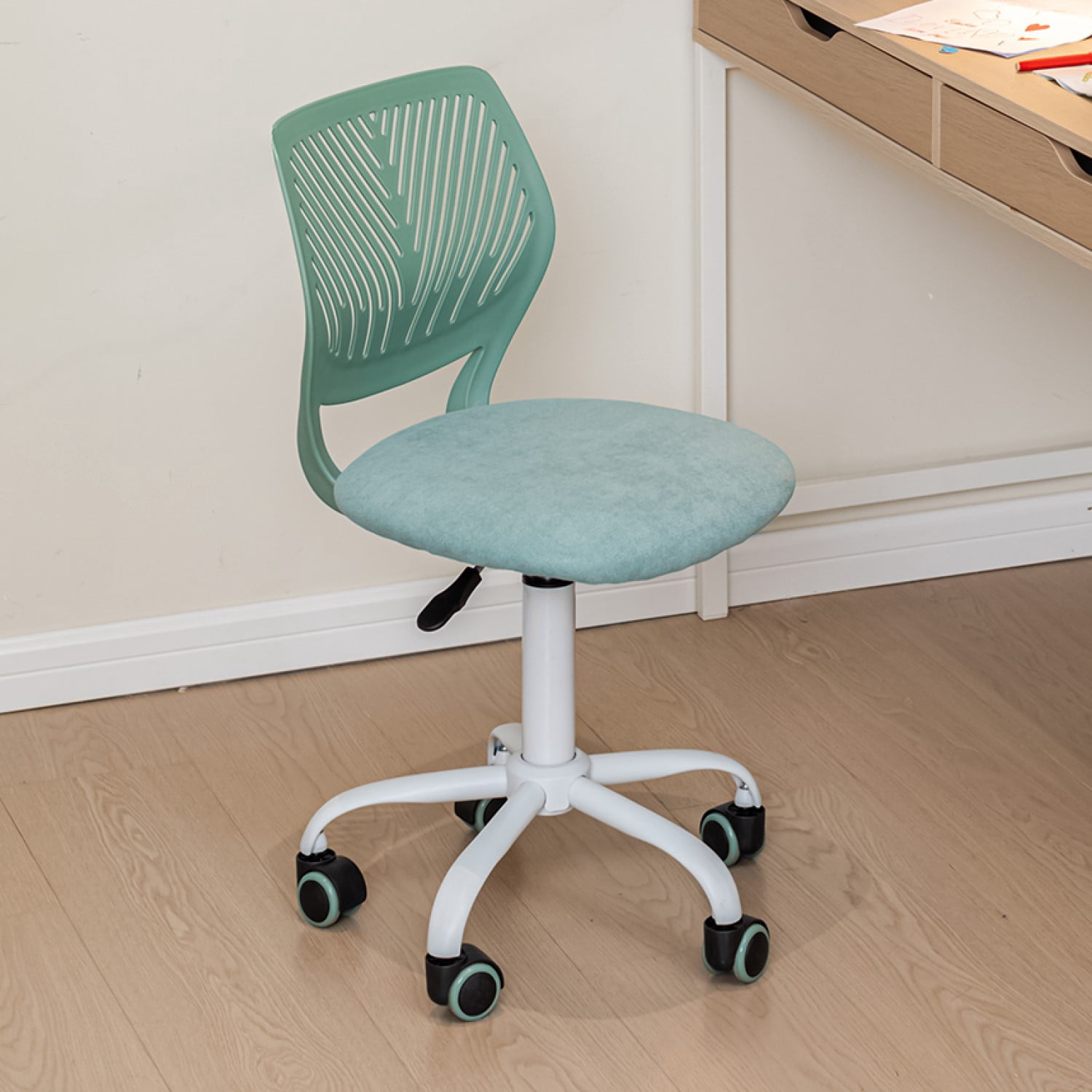 Chaise de bureau pivotante réglable Homy Casa avec assise rembourrée pour bureaux d'étude en dortoir