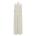 thumbnail image 4 of EQWLJWE Hauts pour Femmes Ensemble d'Été Uni Sport Décontracté à Bretelles Col Rond Haut/chemise Ensemble 2 Pcs, 4 of 5