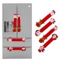 thumbnail image 2 of 4 Pcs Housses Protectrices de Poignée de Four à Micro-Ondes de Noël Xmas pour Réfrigérateur Cuisine Réfrigérateur Poignée de Porte Gants, 2 of 4