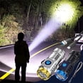 thumbnail image 1 of Vaidha Flashlight Bright Rechargeable-bright Small Portable Outdoor Lighting Shooting Household Mini Three-eye Small Steel, 1 of 6