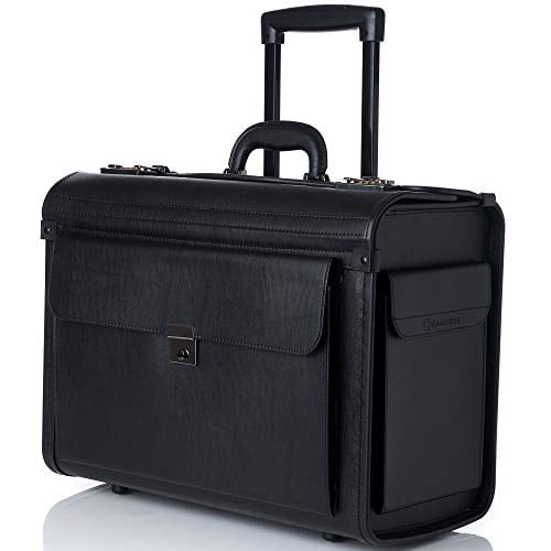 Alpine Swiss Mallette Roulante pour Ordinateur Portable 17 Pouces sur Roulettes Attacher Étui pour Avocats Format Légal